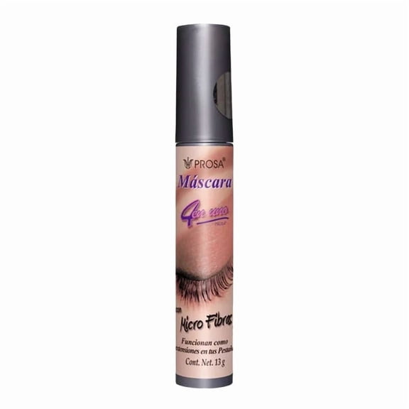 Máscara para Pestañas Micro Fibras Prosa Color Negro 13g