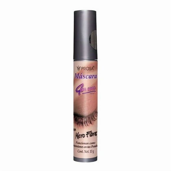 Máscara para Pestañas Micro Fibras Prosa Color Negro 13g