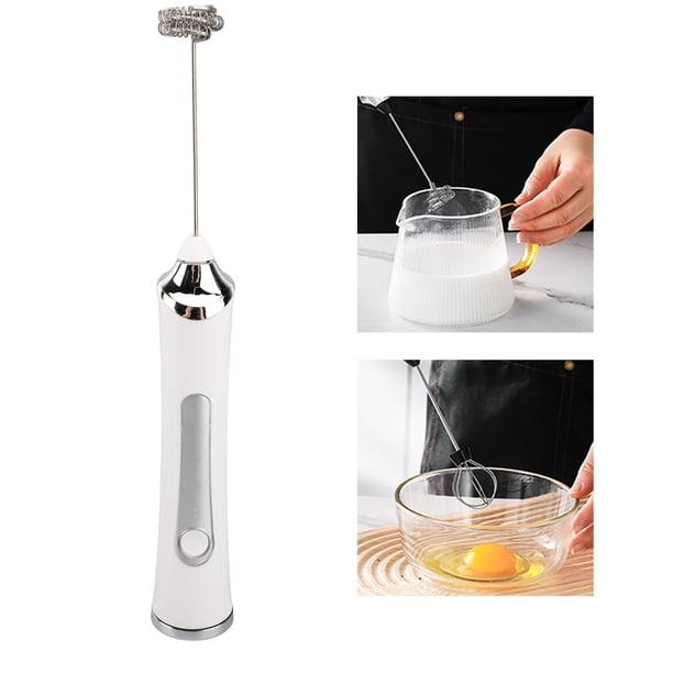 Espumador De Leche Eléctrico De Mano, Batidor De Mano, Mezclador De Bebidas, Espumador, 3 Velocidades, Silencioso, De Acero Inoxidable, Portátil Para Bebidas