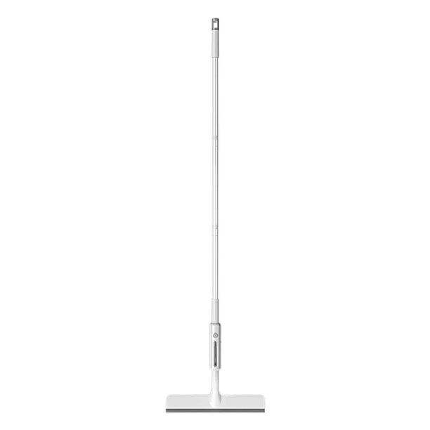 Herramienta de Limpieza de Ventanas Mejorada Del Limpiador de Vidrio de la Ducha con Rociador de Niebla Lateral, Manija Larga Desmontable para Vidrio Interior Al Aire Libre