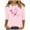 Pink, variant on Alkepwun Breast Cancer Shirt for Women Pink Ribbon Shirts Cancer Survivor Support Gifts Pullover 3/4 Sleeve Tops