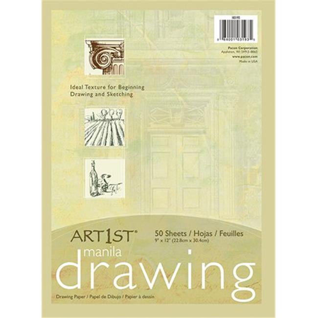 Pacon Corporation PAC103193 Cream Manila Drawing Paper 9 X 12 50Shts