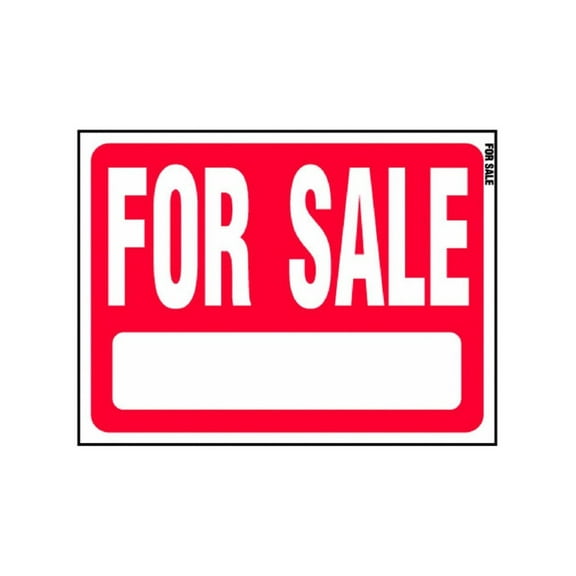 RS-604, 18" by 24", Red Sale Plastic Lawn Sign