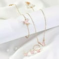 thumbnail image 2 of K-KED 5PCS Fashion Butterfly Pendants Necklace Earrings Ring Bracelet Sets For Women-_-White, 2 of 9