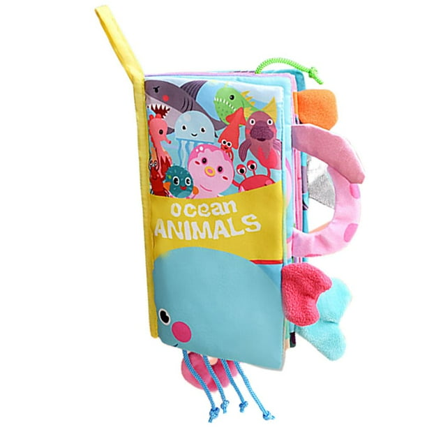 Libro De Tela Suave Para Bebé, Libro De Actividades Para Niños, Libros De Tela De Animales Con Cola, Libro Educativo Para Bebés, Niños En Edad Preescolar Advancent BA001332-03