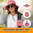 thumbnail image 3 of czcpp-Waterproof Bucket Hat Women Packable Outdoor Fishing Hat Lightweight Men UV Protection Summer Sun Hat, 3 of 4