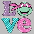 thumbnail image 2 of Men's Teenage Mutant Ninja Turtles Michelangelo Love  Graphic Tee Silver 2X Large, 2 of 4
