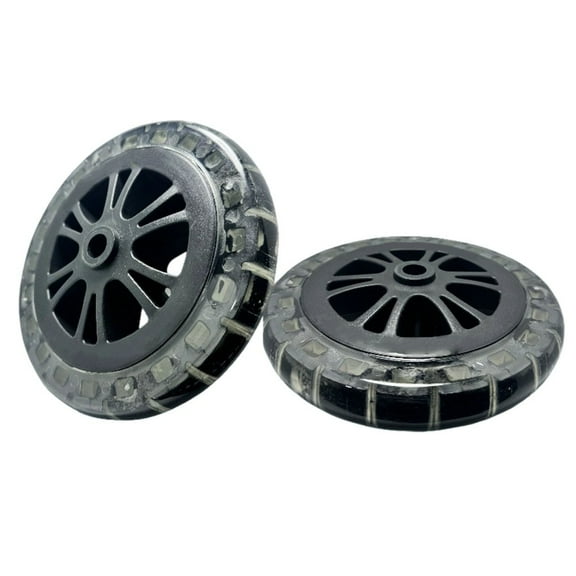 Fankenuo 2pcs BBQ Grill Wheels 7 Inch Replacement Rubber Casters for Easy Setup