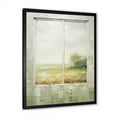 thumbnail image 2 of Designart "Calm Countryside Farm Windows II" Farm Framed Wall Art - Country Green Farm Windows Living Room Framed Canvas Art, 2 of 6