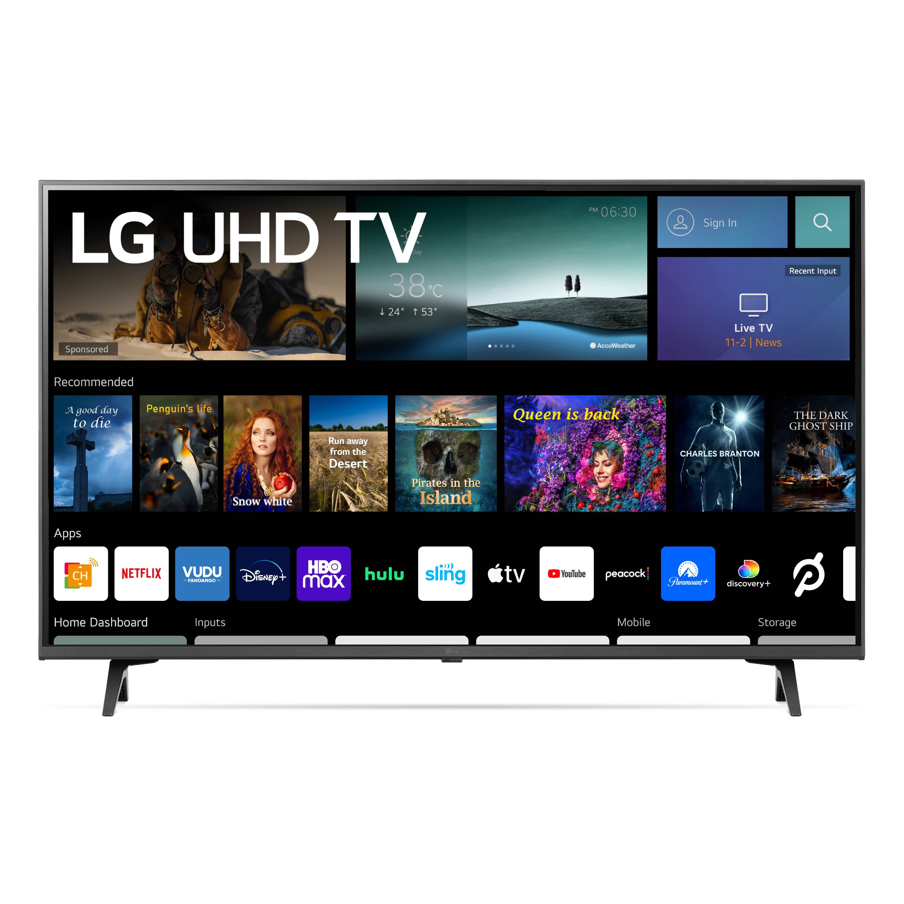 LG 43" Class 4K UHD 2160P webOS Smart TV 43UQ7070ZUD (2022 Model)