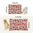 thumbnail image 3 of Iauyy 36x24in Washable Dog Bed Mats, 4cm Thick Comfort Pet Bed with Non-Slip Bottom for Crates, Indoors & Outdoors - Puppy Essentials,Large-scale Red Floral Design, 3 of 5