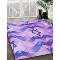 thumbnail image 3 of Ahgly Company Machine Washable Indoor Square Transitional Mauve Purple Area Rugs, 5' Square, 3 of 7