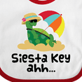 thumbnail image 4 of Inktastic Siesta Key Florida Summer Vacation Girls Baby Bib, 4 of 4