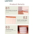 thumbnail image 4 of LEETOYI Ceramic Small Oval Au Gratin Pans,Set of 2 Baking Dish Set for 1 or 2 person servings, Bakeware with Double Handle for Kitchen and Home (White/Brown), 4 of 8