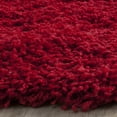 thumbnail image 5 of SAFAVIEH Laguna Neven Solid Shag Area Rug, Red, 3' x 3' Square, 5 of 6