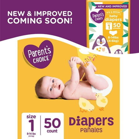 Parent's Choice Diapers, Size 1, 50 Diapers