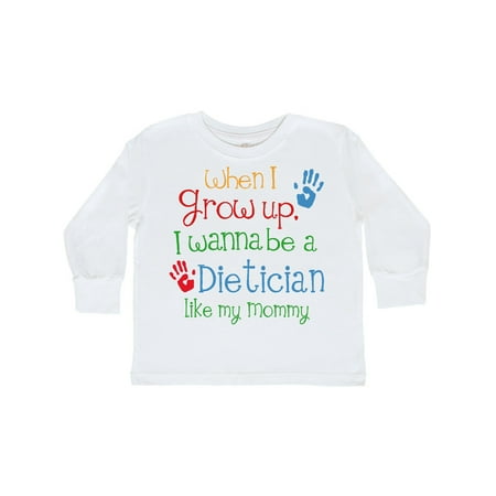 

Inktastic Dietician Like Mommy Gift Toddler Boy or Toddler Girl Long Sleeve T-Shirt