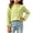 Green, variant on FAIWAD Girls Ribbed Knit Shirts Cute Long Sleeve Crew Neck Bow Tops Fall Casual Daily Clothes