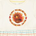 thumbnail image 4 of Inktastic Happy Thanksgiving with Cute Turkey Girls Baby Dress, 4 of 5