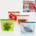 thumbnail image 3 of Sacs en Silicone Réutilisables pour Stockage Alimentaire, Joint Hermétique, en Silicone, Sacs sous Vide, Réutilisables, Étanches 2 Pcs-Multicolore, 3 of 5