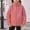 Watermelon Red A2, variant on Hrsba Kids Fall And Winter Unisex Jacket Solid Color Long Sleeve Stand Collar Zipper Pocket Fleece Thickened Warm Outerwear for 1-15Y