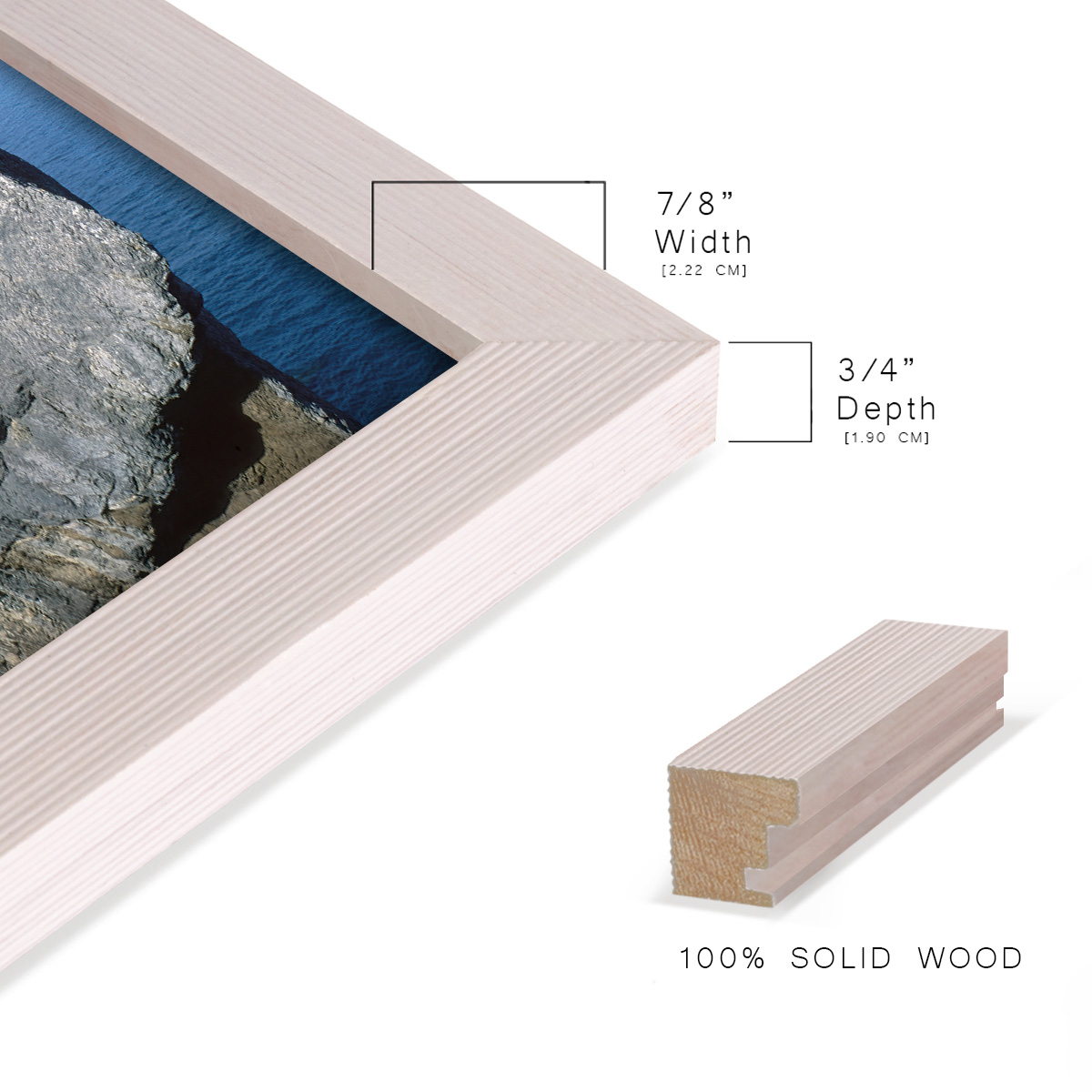 Grooved 6 in. x 8 in. White Picture Frame Set (Set of 4)