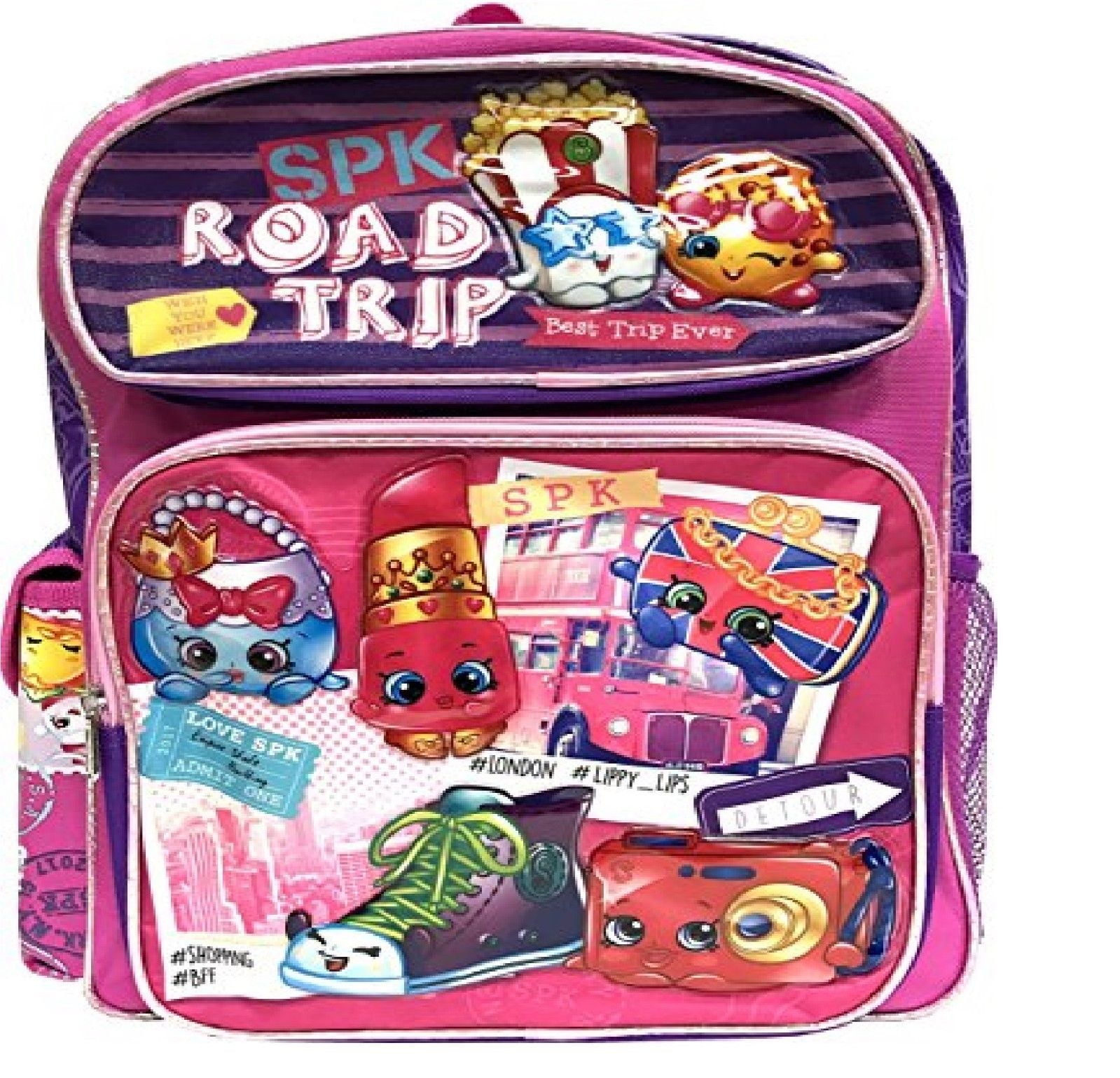 Licensed Shopkins 16" Large School Backpack 16" Girls Book Bag