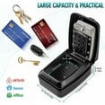 thumbnail image 4 of Caja de seguridad portátil con combinación, caja fuerte con código reiniciable para almacenamiento seguro, solución de gestión de llaves digital y ultrarresistente ideal para el hogar y la oficina,, 4 of 5
