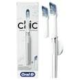 OralB Clic Manual Toothbrush with Magetic Brush Mount, White, 1 Ct