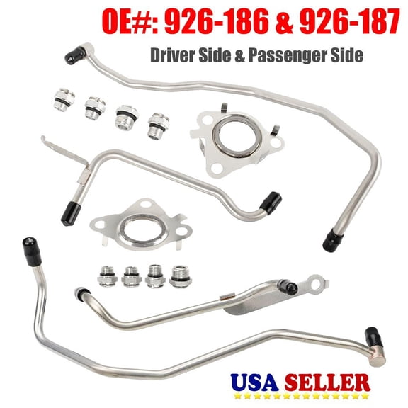 926-186 926-187 Turbo Coolant Line Kit Right &Left for Ford F150 Transit 150 250