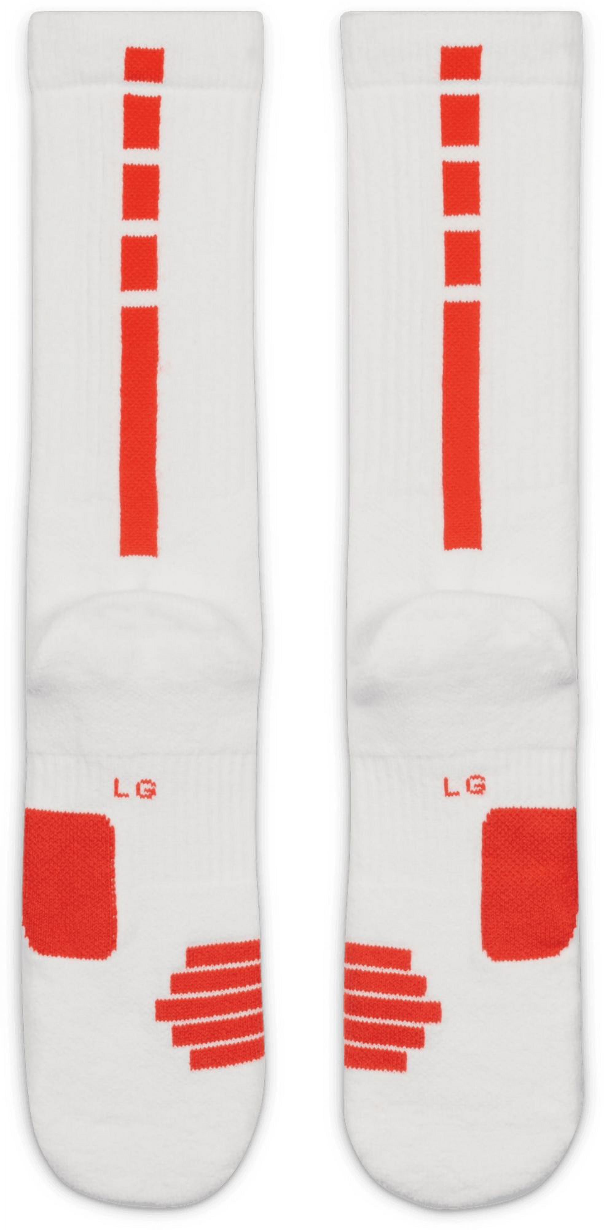 white and orange nike elite socks
