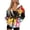 Abstract Music Splatter, variant on Christmas Holly Candy Cane With Zipper Hooded Coat, Polyester Fabric Track Jacket with Pockets Drawstring Hoodie Jacket for Fall Outdoor