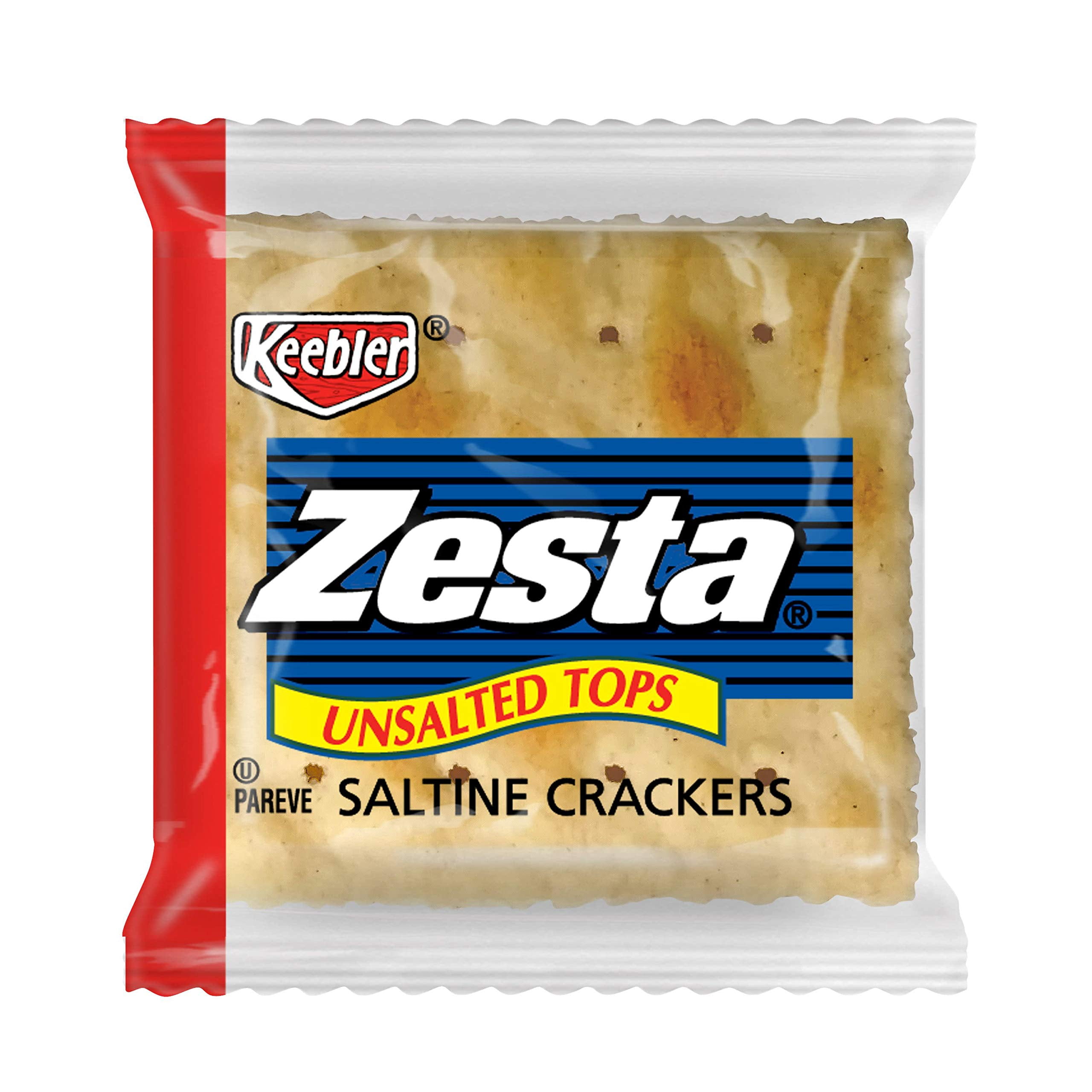 Keebler, Zesta, Saltine Crackers, Unsalted Tops, Single Serve, 0.20 oz