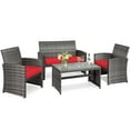 thumbnail image 5 of Patiojoy 8-Piece Outdoor Patio Furniture Set Rattan Wicker Conversation Sofa Set, 5 of 7