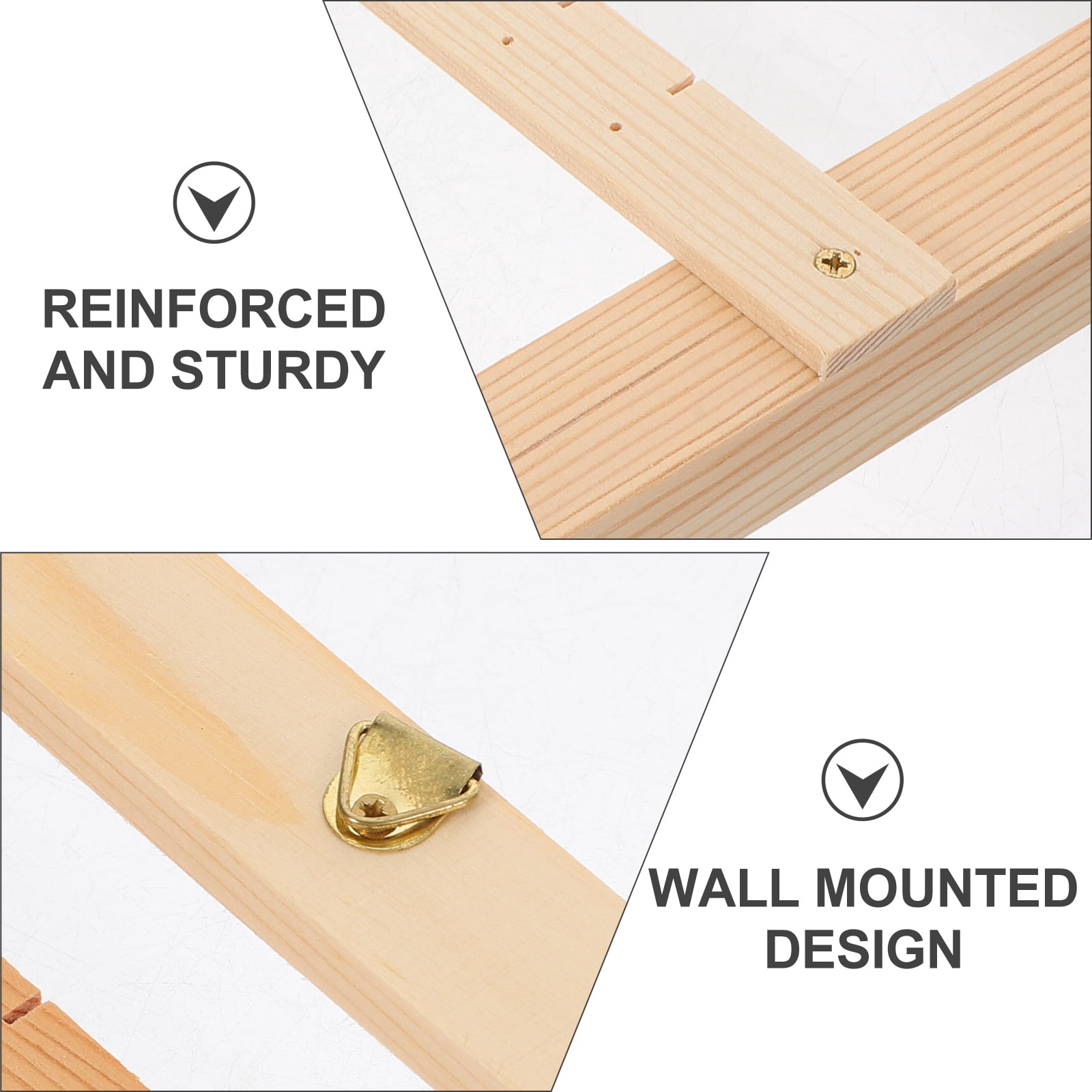 Wall Hanging Earring Organizer 1 Set Wooden Jewelry Display Rack for Ear Studs Holder