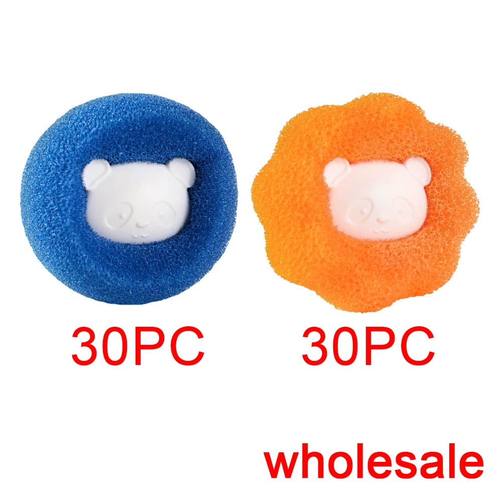 60PC Reusable Steamer Dryer Balls, Wash Dryer Balls, Epilator Washing