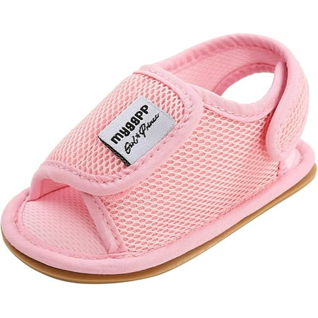 Toddler Baby Girls Boys Sandals Mesh Shoes Soft Anti-Slip Rubber Sole Casual Flat First Walking Shoes