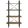 thumbnail image 3 of vidaXL 4-Tier Book Cabinet 80x30x140 cm Solid Pine Wood, 3 of 5