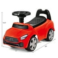 thumbnail image 3 of Costway Foot-to-Floor Kids Ride-On Push Car Toddler Sliding Car w/ Horn and Music Red, 3 of 11