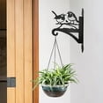 thumbnail image 1 of Gancho de hierro para comederos de pájaros | Gancho decorativo de pared para colgar en interiores y exteriores | Sirve para colocar comederos y otros objetos de decoración, 1 of 5