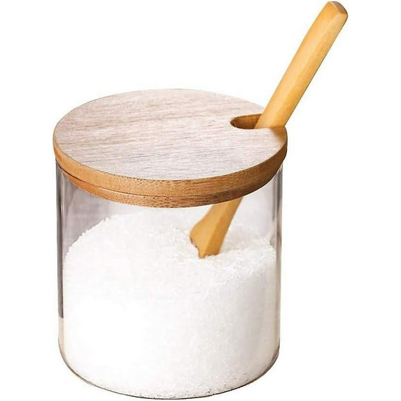 Sugar Bowl Clear Acrylic Sugar Bowl With Lid Salt Spoon Storage Sugar Jar With Lid For Sugar, Salt, Tea, Condiments And Spoon For Herbs And Spices