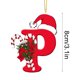 thumbnail image 5 of Colgante de árbol de Navidad de acrílico 2D con letras | Juego de 26 adornos con iniciales del alfabeto para decoración navideña, 5 of 6