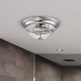 thumbnail image 6 of Prominence Home 2 Pack 13” Flush Mount Indoor Glass Ceiling Light Madalyn 51380-31, Nickel, 6 of 10