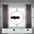 thumbnail image 4 of Curtain Rods Set of 2, 24 Inch Single Rods, Satin Nickel Finish, Rustic Window Decor, 4 of 4