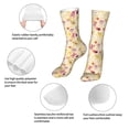 thumbnail image 3 of Xecao Rabbit And Balloon Print Fashion No Heel Casual Crew Socks Cushioned Breathable for Men Women - Moisture wicking,Not easy to fade Suitable for daily, 3 of 7