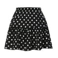 thumbnail image 6 of LYXSSBYX Women Waist Skirts Hot Sale Clearance Fashion Women Printing Casual Bandage Ruched Ruffles Elastic Waist Skirts, 6 of 9