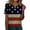 504_Khaki, variant on HEILAU American Flag Graphic T Shirts for Women 4th of July Short Sleeve T Shirt V Neck Top Casual Shirt Patriotic Tops