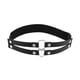 thumbnail image 1 of Liguero de pierna ajustable Hugo para niña 2 filas Punk cuero PU negro, 1 of 9