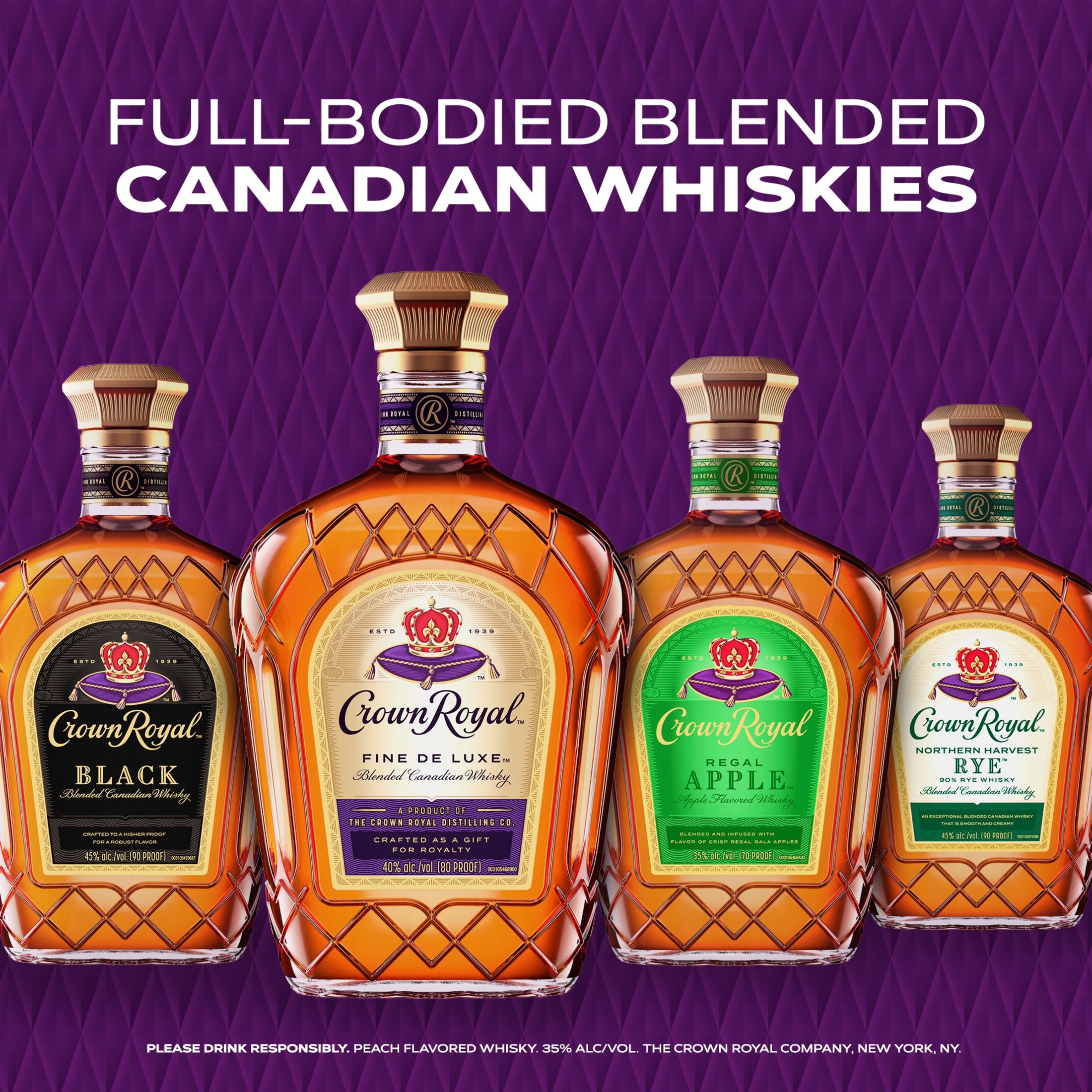 Crown Royal Peach Flavored Whisky, 750 mL, 35% ABV - Walmart.com