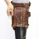 thumbnail image 5 of Steampunk PU Riñonera de material cuero Vintage Gothic Rock Fanny Pack Pierna Bolsa Cinturón, 5 of 9